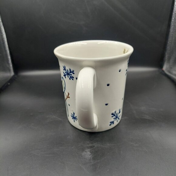 WCL Winter Holiday Christmas Snowman Large Coffee Tea Mug Embossed 4.5" Tall EUC - Picture 4 of 6